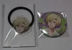 優馬 2点セット 月夏祭 アクリルヘアゴム 缶バッジ ツキプロ VAZZROCK