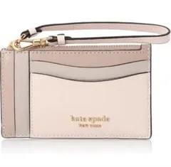 kate spade フラグメントケース カードケースキーリング ピンクマルチ