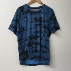 J2325 ナイキランニング 半袖Tシャツ 青 メンズM