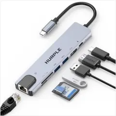 ハブHurple USB Cハブ 7-IN-1 USB3.0 4K@30Hz H