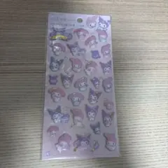 マイメロクロミ　ぷくっとシール　メロクロ