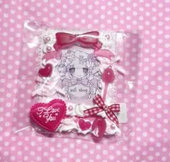 トレカケース 硬質ケースデコ ホイップデコ 赤 ピンク リボン 量産型