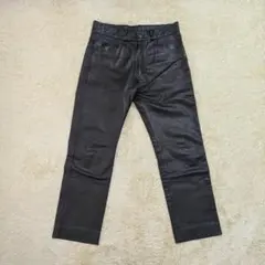 SPOON 牛革ブラックレザーストレートパンツ 2025年最新】spoon レザーパンツの人気アイテム - メルカリ