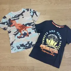 ダイナソー半袖Tシャツ（next）×カリフォルニア半袖Tシャツ（H&M）