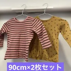 キッズ ベビー UNIQLO ユニクロ ロンT カットソー 90cm 2枚セット