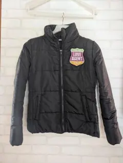 ANAP 黒 ダウンコート パッチ付き