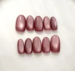 ハンドメイド　ネイルチップ　マグネットネイル　ちゅるんネイル　ぶどうネイル