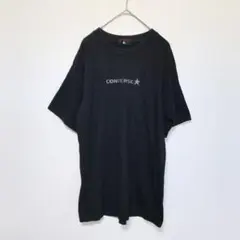 converse 黒Tシャツ　バックロゴデザイン　綿100%のサムネイル