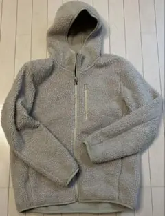 ユニクロ　防風ボア フリース パーカー　ベージュ　L
