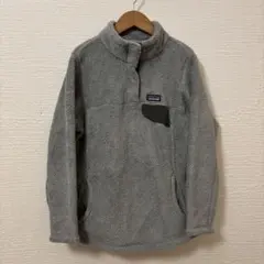 patagonia グレー ハーフジップ フリース　M 140 150