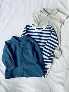 ボンポワン/マリメッコ/プチバトー ベビー服3点セット サイズ70 6ヶ月用