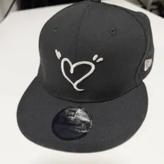 NEW ERA 9FIFTY ハート刺繍 キャップ ブラック