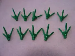 レゴ-LEGO★24855★新品★10個★茎★植物の花の茎★緑★ボトム★グリーン