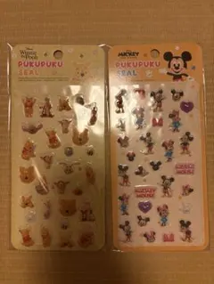 ボンボンドロップシール くまのプーさん／ミッキー（バラ売り）