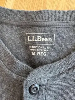 L.L.Bean ワッフルヘンリーネック M グレー