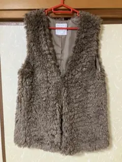 BAYFLOW ブラウンファーベスト　未使用品！