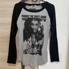 新品未使用品 長袖ラグランTシャツ グレー/ブラック