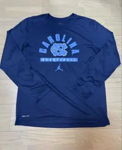 JORDAN NORTH CAROLINA バスケットボール ロングTシャツ L