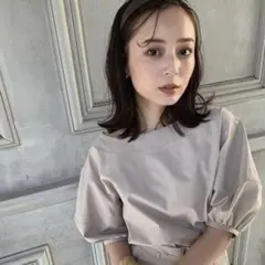 anuans パフスリーブステッチブラウス　アニュアンスのサムネイル
