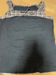 ピンクハウスブラック チェック柄 キャミソール