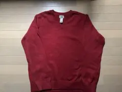 L.L.Bean 90s 赤 Vネック コットンニット