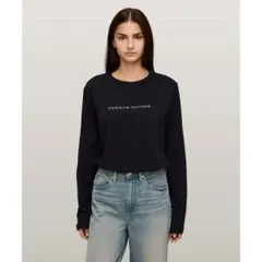 TOMMY HILFIGER ロゴロングスリーブTシャツ ロンT S