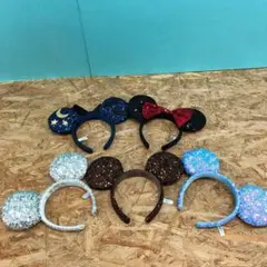 M4115 ディズニー カチューシャ スパンコール まとめ売り