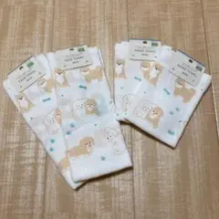 犬イラスト ホワイト靴下 4足セット