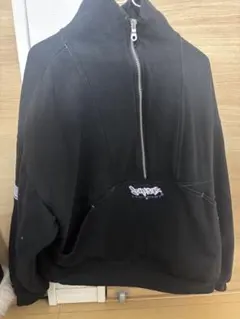 ハーフジップ ブラック スウェット　メンズ　レディース