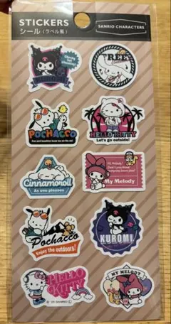 正規品　新品未開封！サンリオキャラクターズ　シール　ステッカー　ラベル風