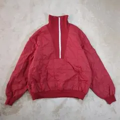 80s エディーバウアー　ハーフジップライトグースダウン　ヴィンテージ　黒タグ