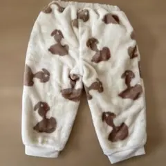 モコモコスヌーピー パンツ フリースパンツ 80cm