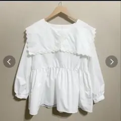 長袖ブラウス レディース コットン