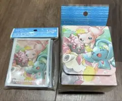 新品 ポケモン デッキケース デッキシールド ミュウ＆マナフィ＆ディアンシー
