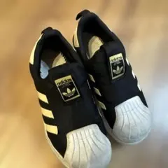 adidas スーパースター 20cmスリッポン キッズ ブラック