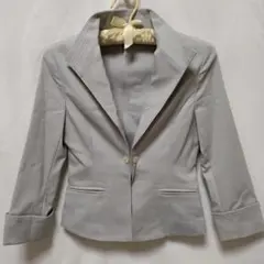 ⭐️ベルメゾン千趣会*Rashisa*ジャケット日本製グレー40のサムネイル