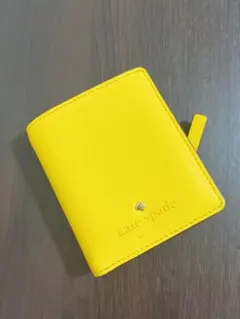ケイトスペード　折り財布　イエロー