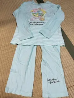 すみっコぐらし 長袖パジャマ 130cm 水色