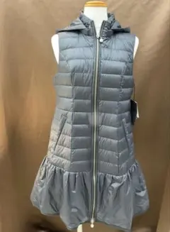PontNeuf フード付きグレーダウンベスト 1844
