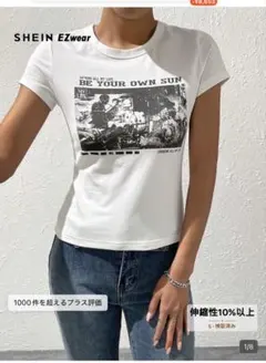 shein Y2KクロップドTシャツ　Sサイズ