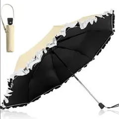 日傘 折りたたみ フォーマル 傘 完全遮光 軽量 折り畳み傘 6本骨 UVカット