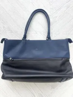 LANVIN ビジネストートバッグ　メンズ　ブラックネイビーのサムネイル