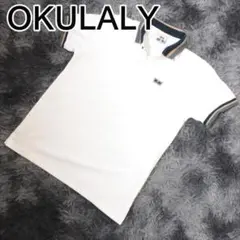 OKULALY レディース ポロシャツ 半袖 ホワイト