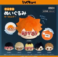 ハイキュー!! フェイスぬいぐるみキーホルダー 3点セット