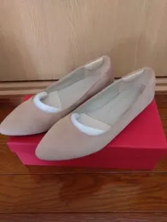 【美品】オリエンタルトラフィック ベージュ　スエード　パンプス23.5cm