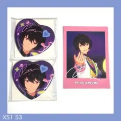 あんスタ 8周年 ハート 缶バッジ ぱしゃっつ 朔間凛月 セット