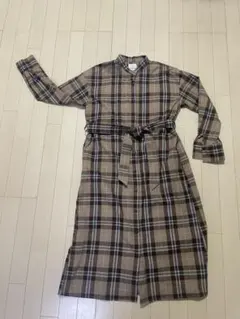 美品　aftenoonTea TARTANS ネルシャツワンピース