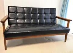 カリモク60 Kチェア ソファ 2人掛け スタンダードブラック　手渡し限定