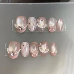 ピンク系ネイルチップ 10個セット