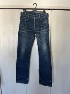 KURO デニムパンツ クロ 加工デニム